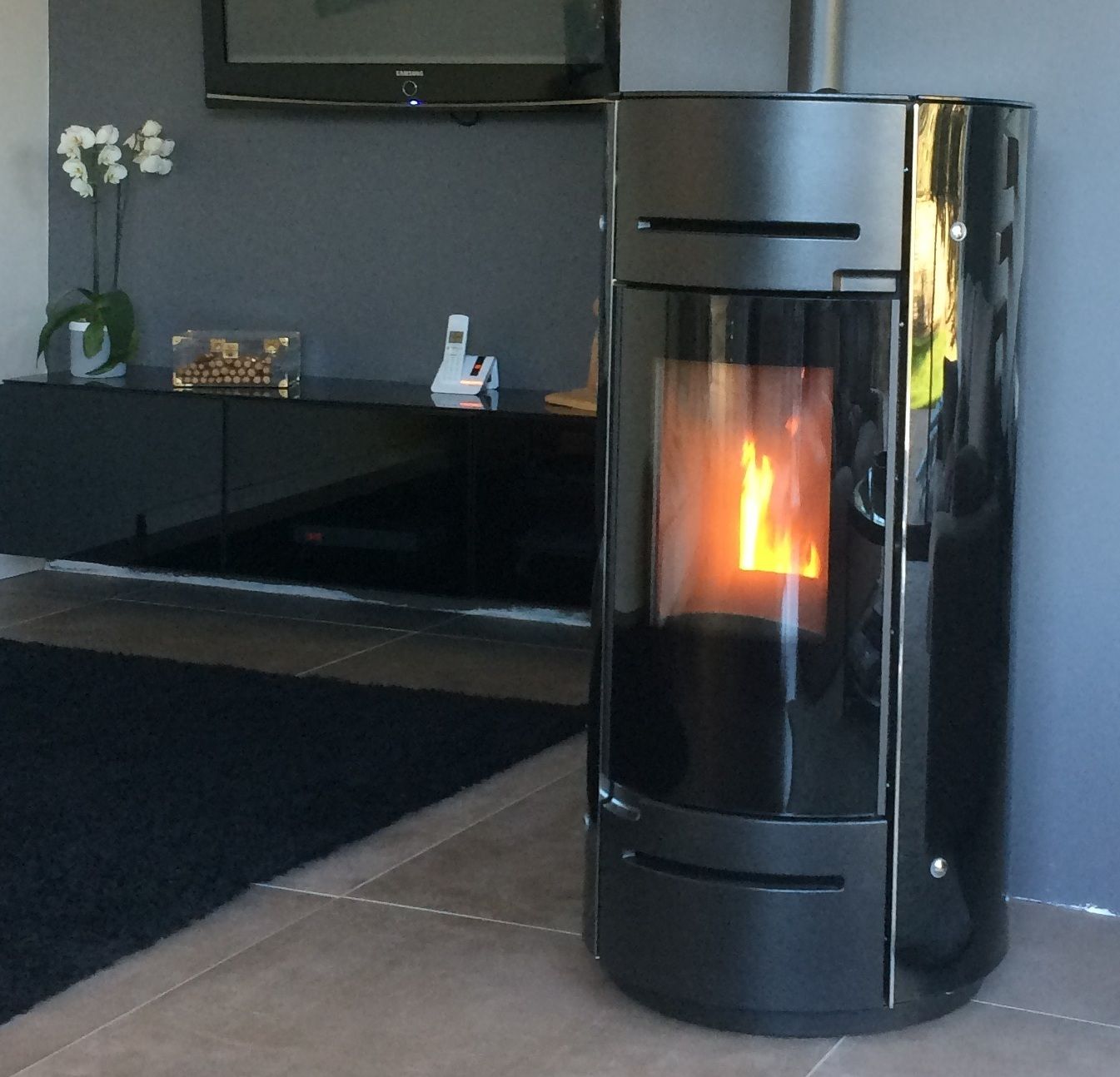 Poêle à pellet aussi beau que pratique